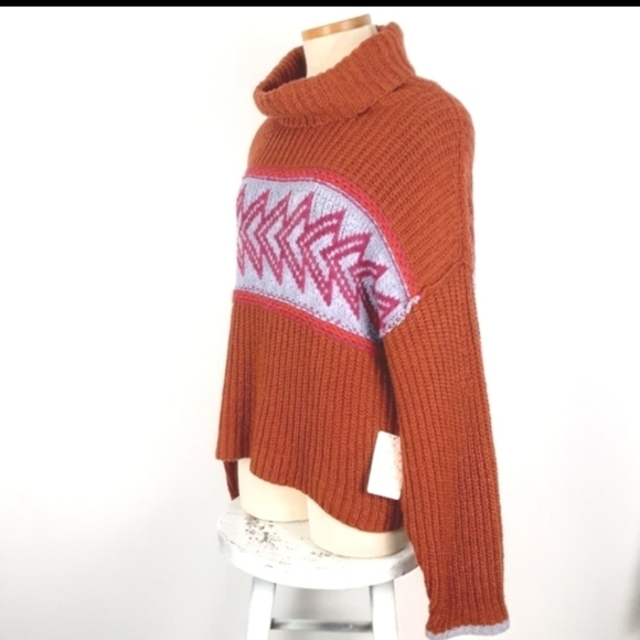 NWT Free People 'Greater than sweater' Chunky Knit Sweater Size XS - Picture 7 of 14